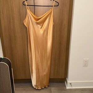 Bebe dress peach orange color